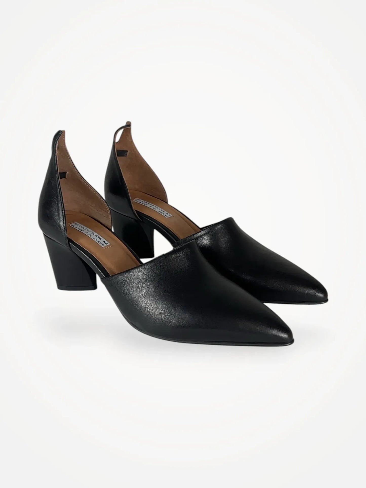 Blankens The Riverside Black Leather Heels