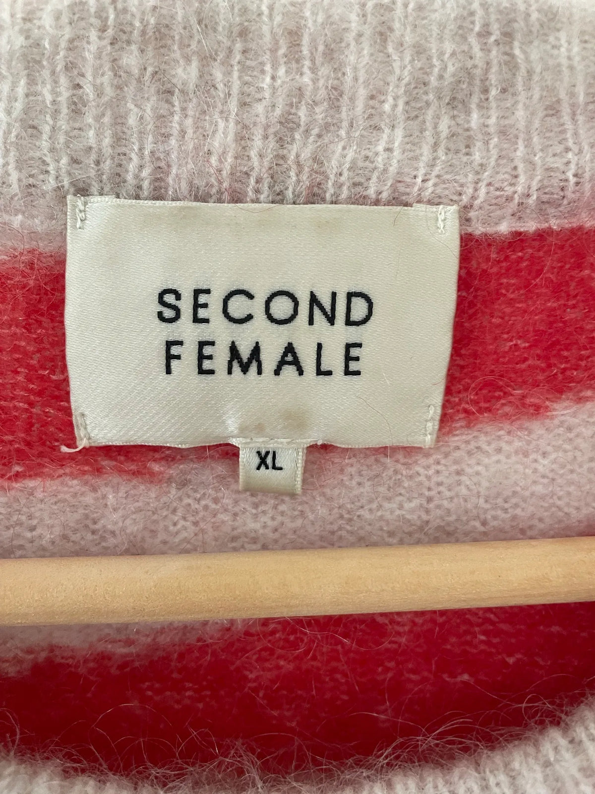 Second Female Zebra Knit O-ulltröja