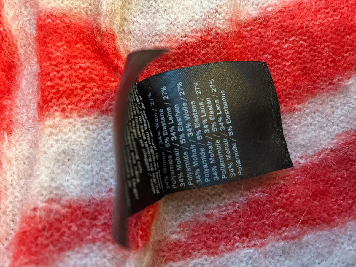 Second Female Zebra Knit O-ulltröja