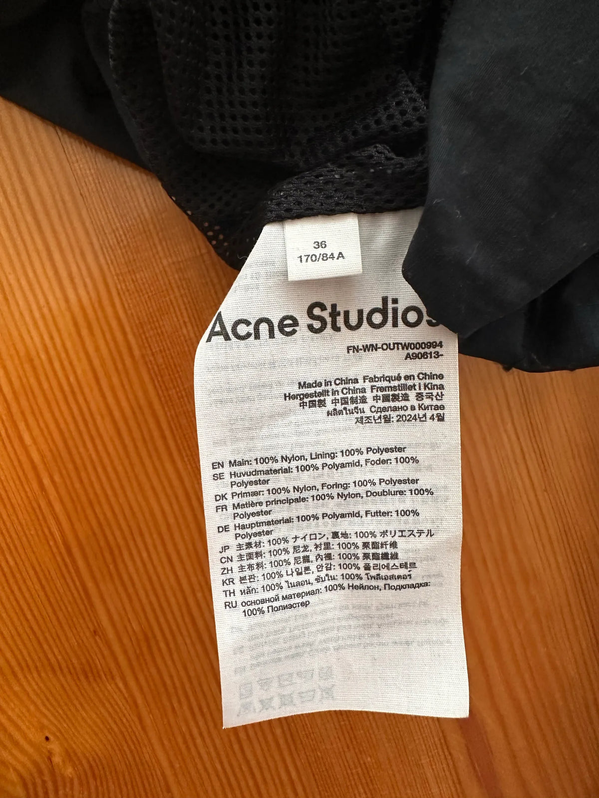 Acne Studios-fritidsjacka NWOT