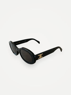 Céline Triomphe 01 Black Acetate Sunglasses