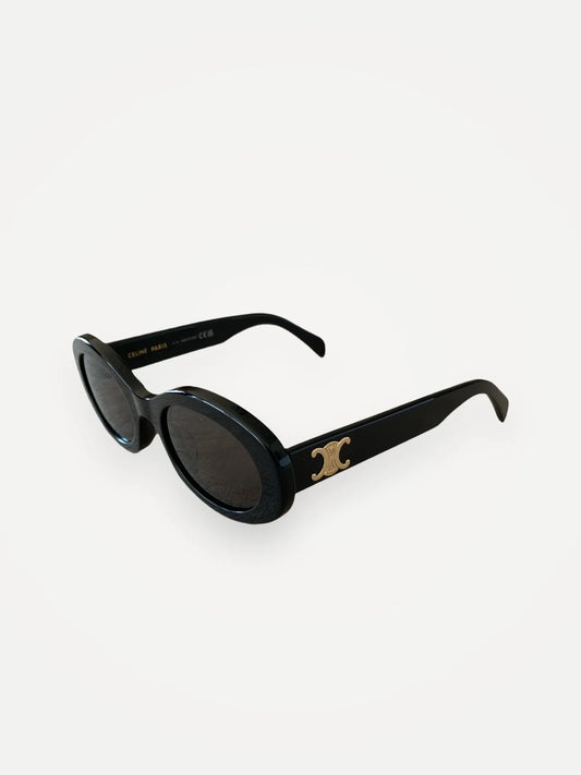 Céline Triomphe 01 Black Acetate Sunglasses