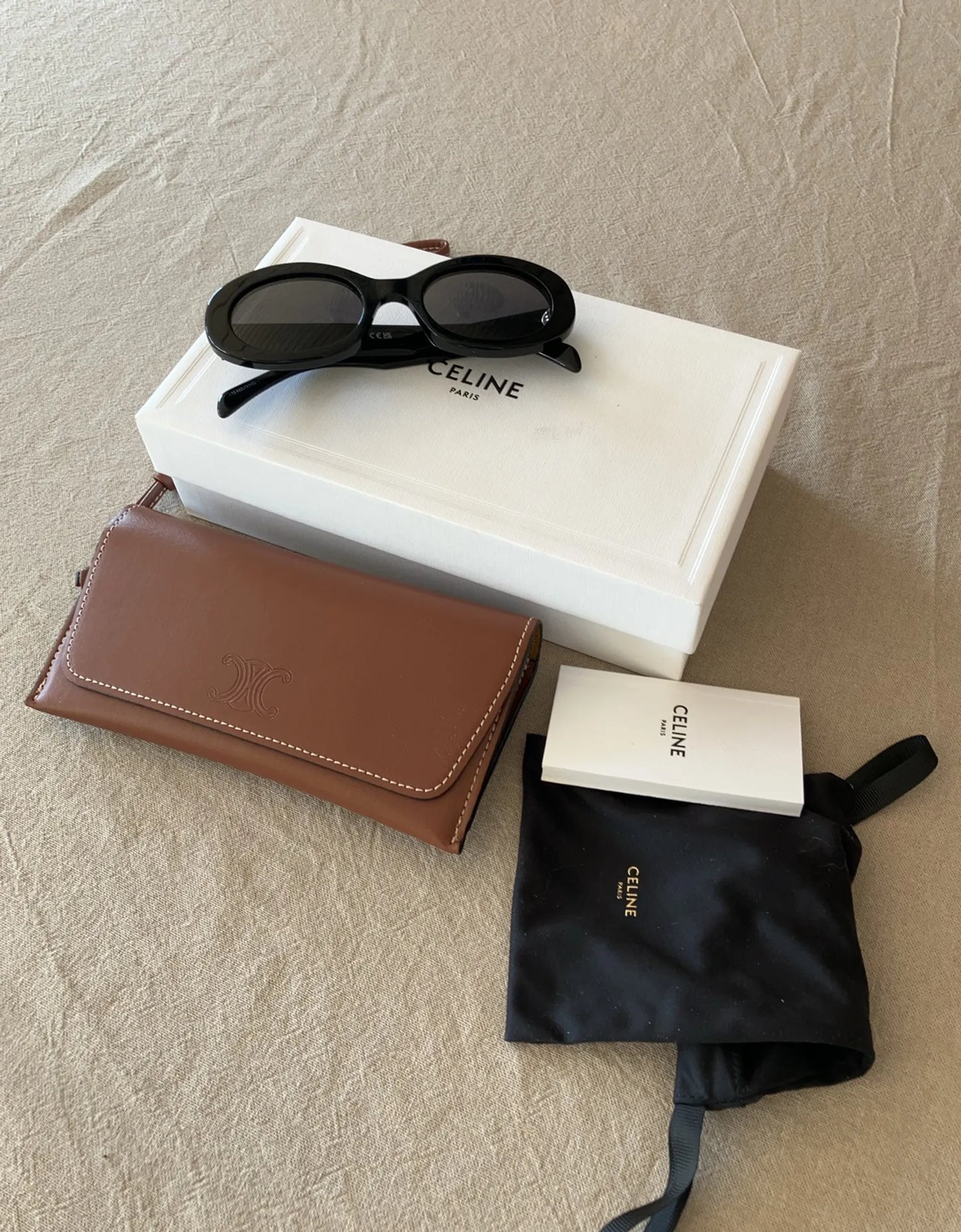 Céline Triomphe 01 Black Acetate Sunglasses