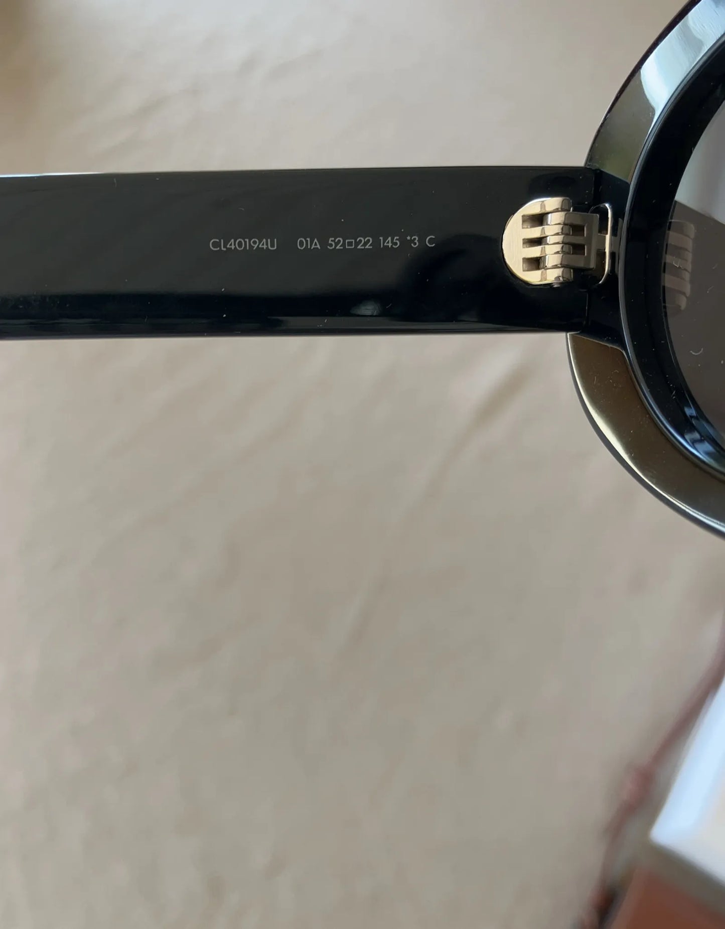 Céline Triomphe 01 Black Acetate Sunglasses