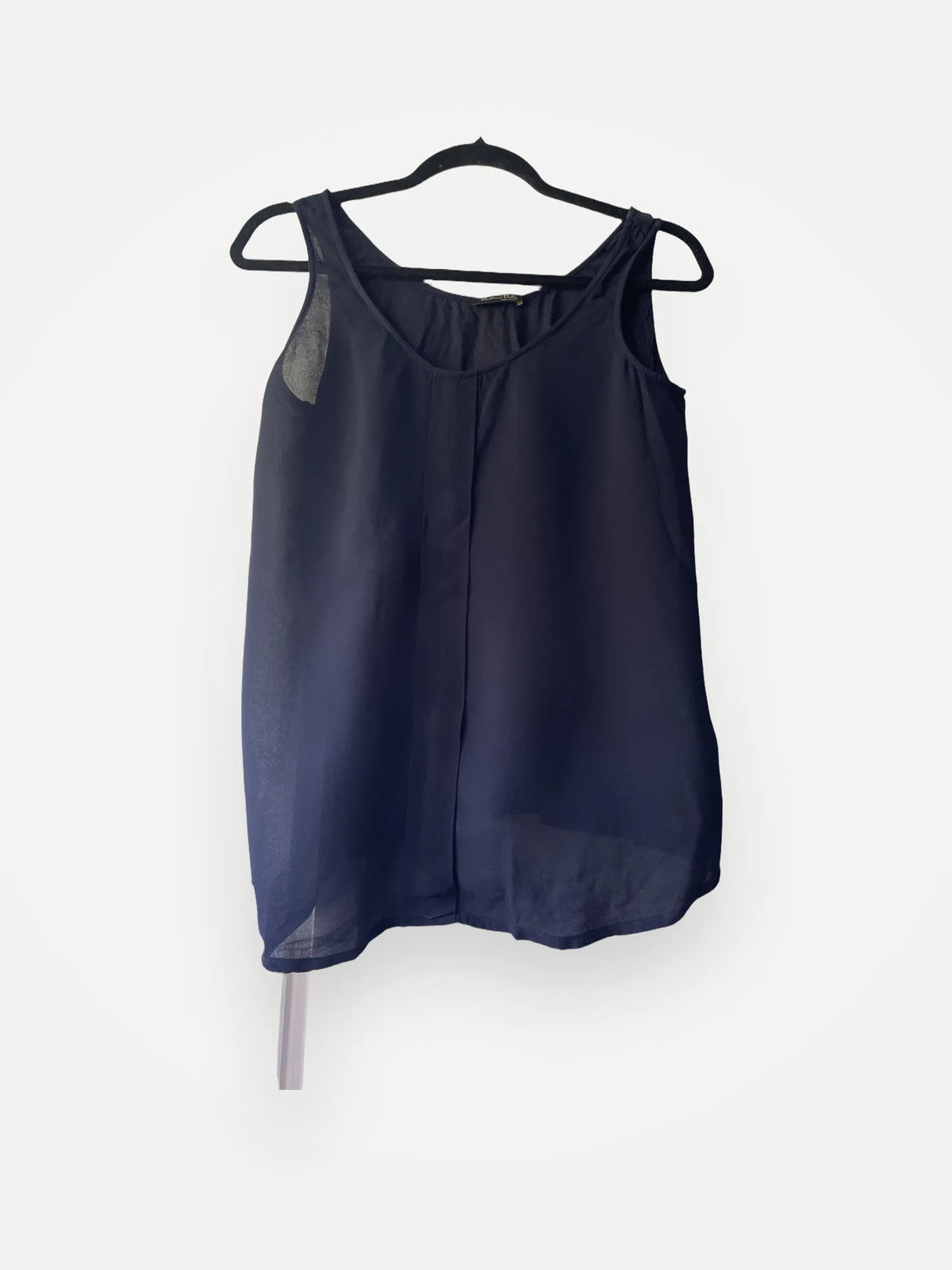 Massimo Dutti Elegantare Med Ett Fint Veck Framtill-linne