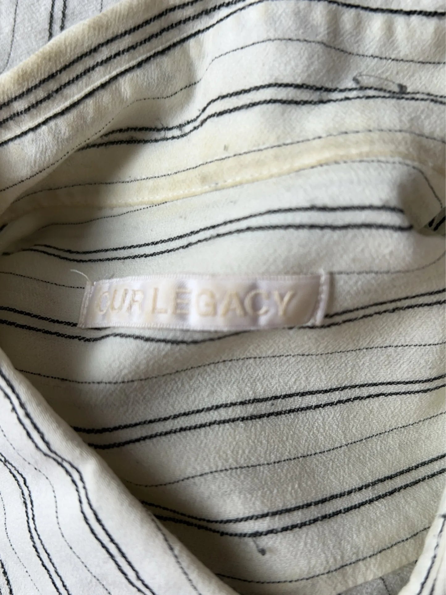 Our Legacy Crepe Cigarill Stripe-skjorta
