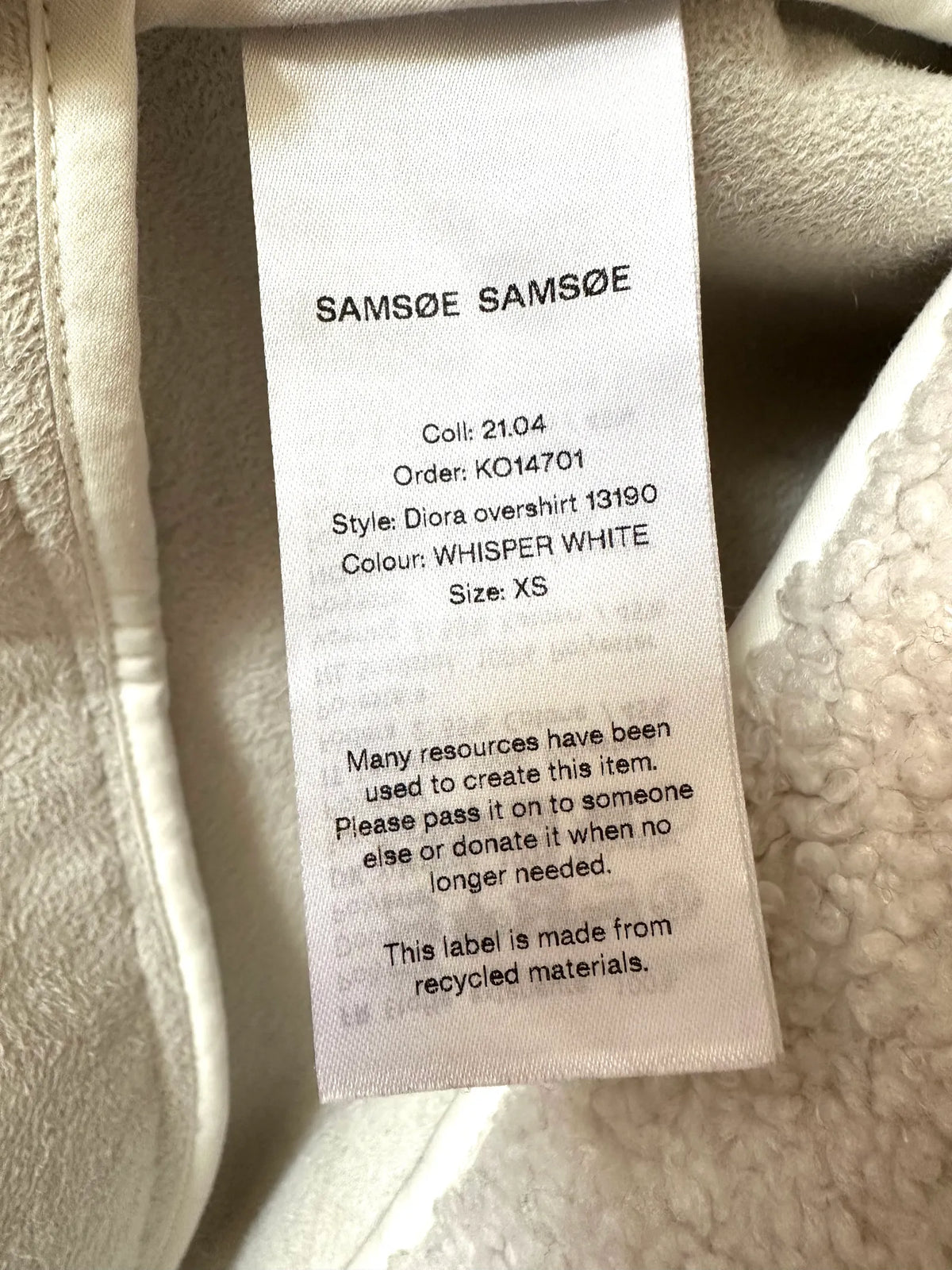 Samsøe Samsøe Diora - Whisper White Jacket
