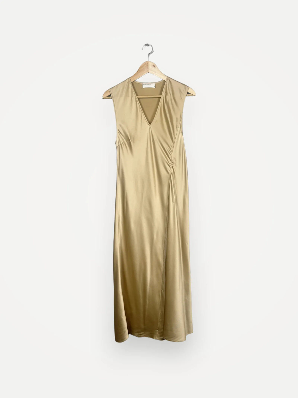 A Day's March Mandel Silk Satin-sidenklänning