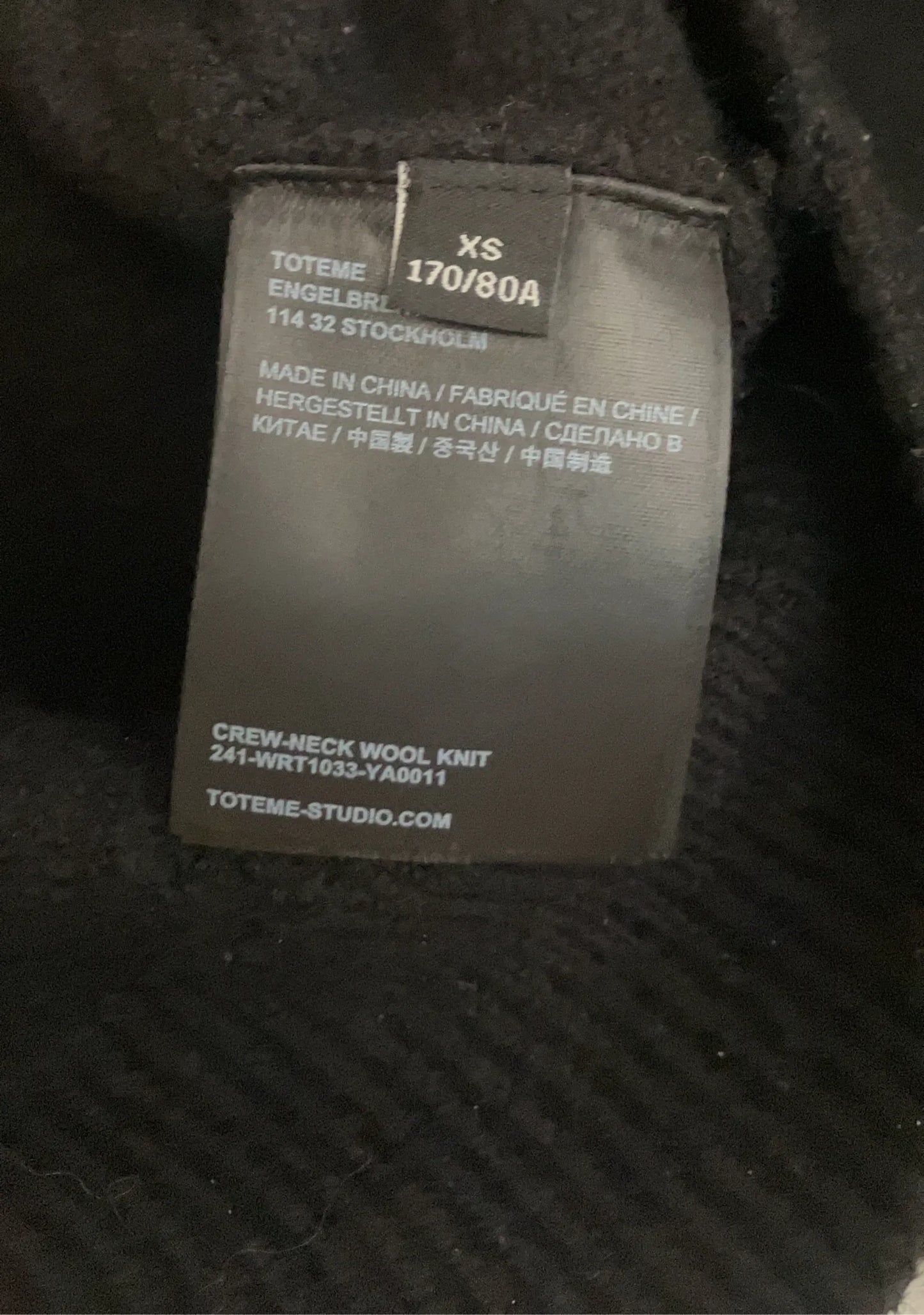 Toteme Crew Wool Knit-ulltröja