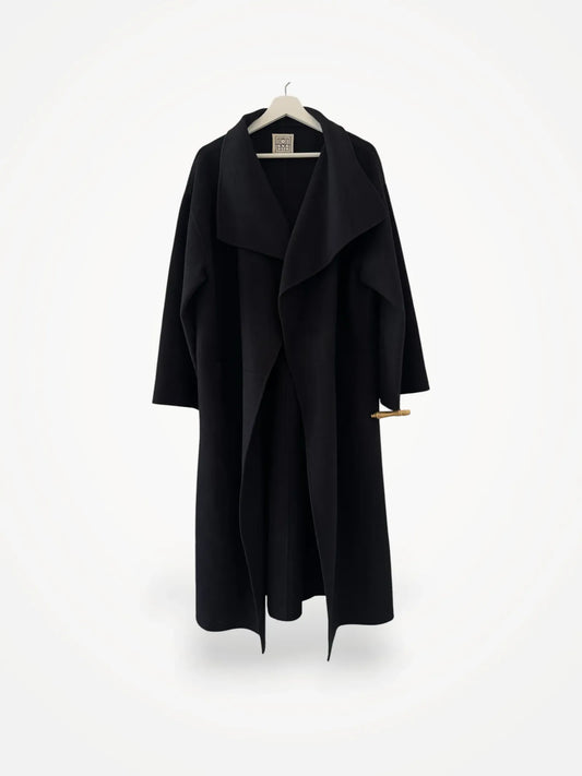 Toteme Signature Wool Cashmere Black Coat