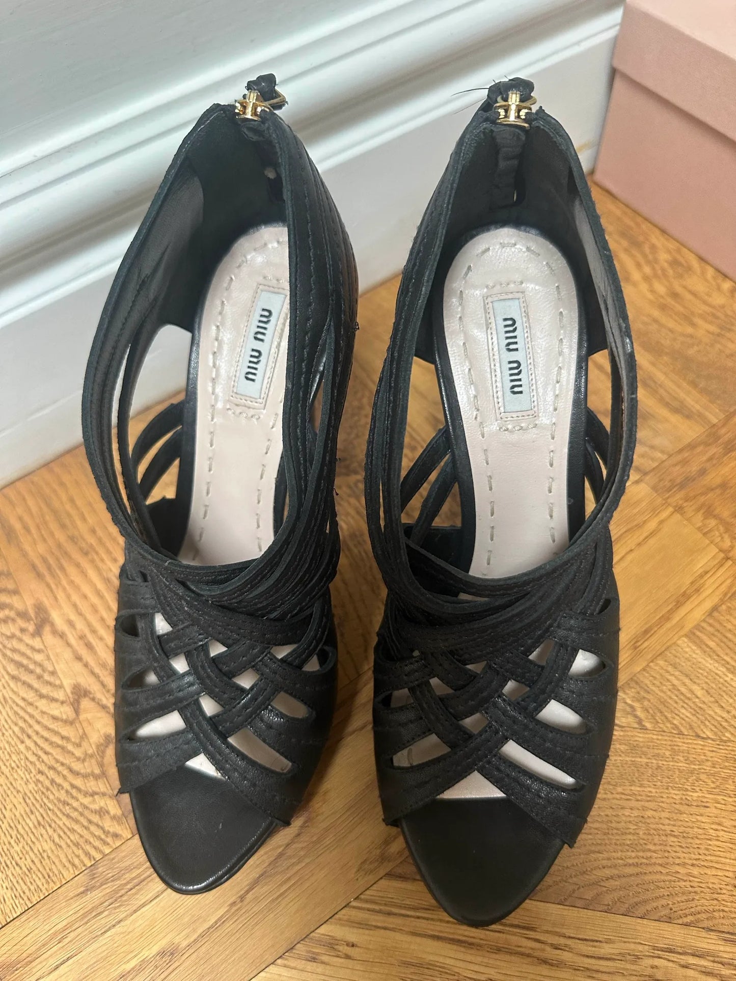 Miu Miu Calature Donna Nappa Washed 5 Heels