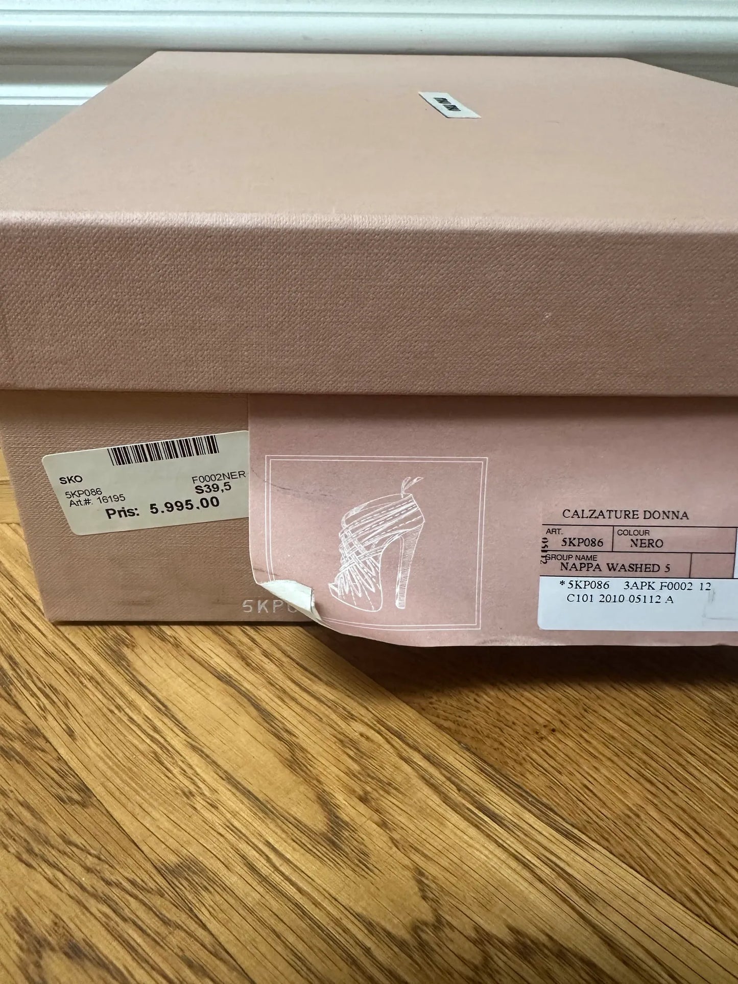 Miu Miu Calature Donna Nappa Washed 5 Heels