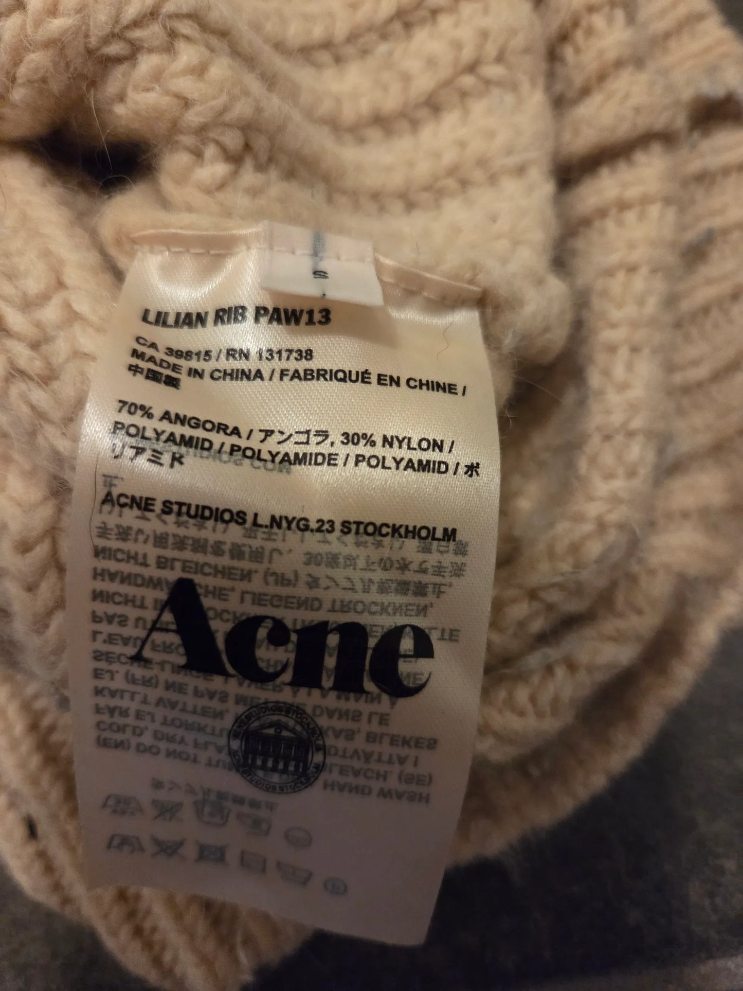Acne Studios Lilian Rub Paw Sweater
