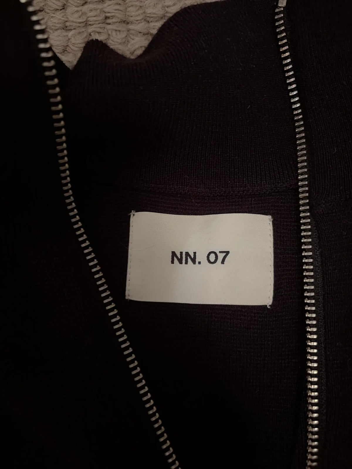 NN07 Harald Half Zip 6530-ullhoodie