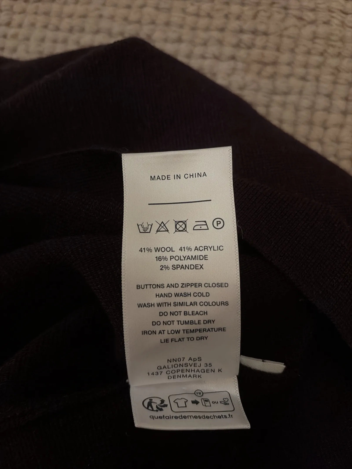 NN07 Harald Half Zip 6530-ullhoodie