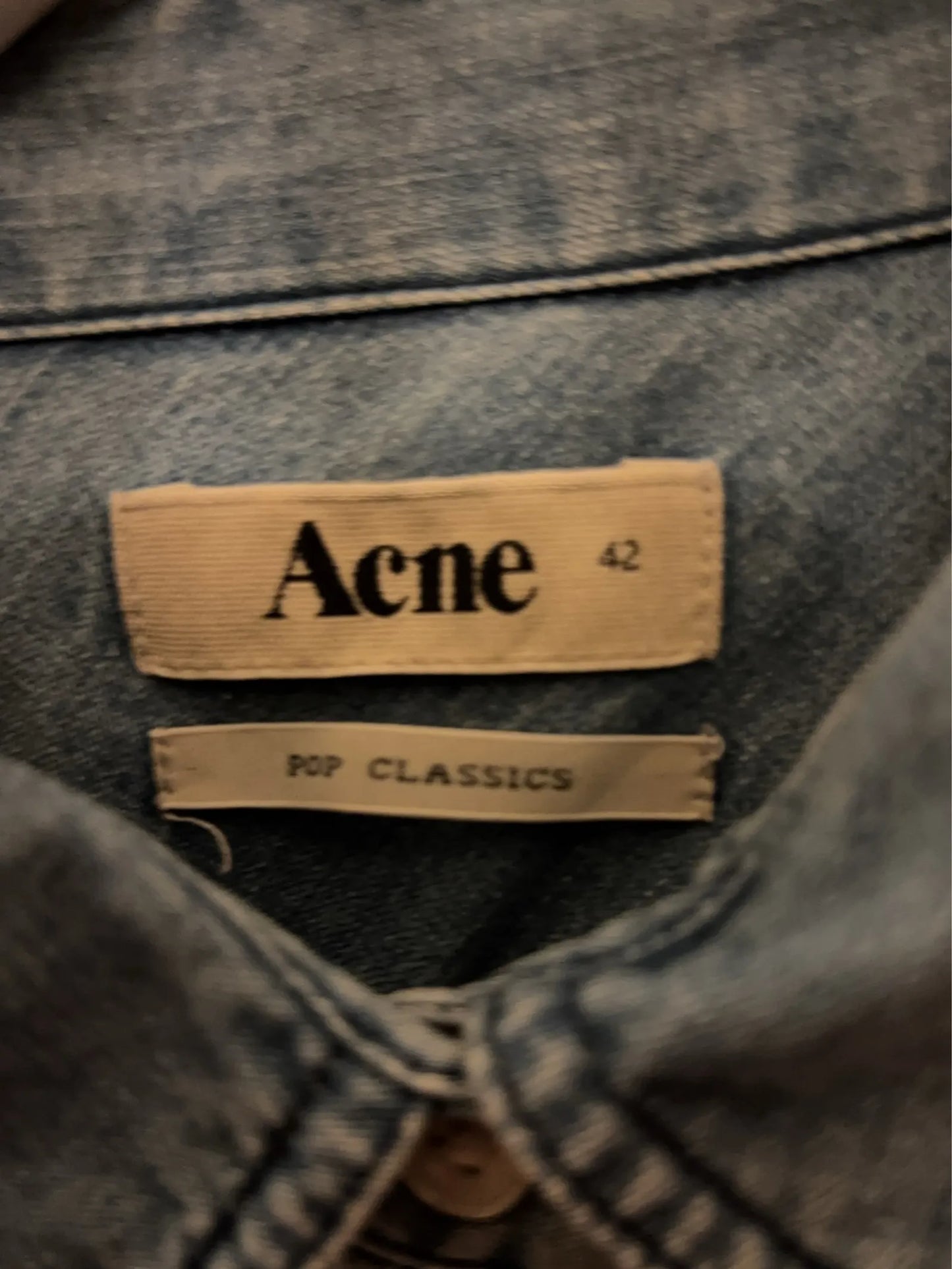 Acne Studios Saddle Denim-skjorta