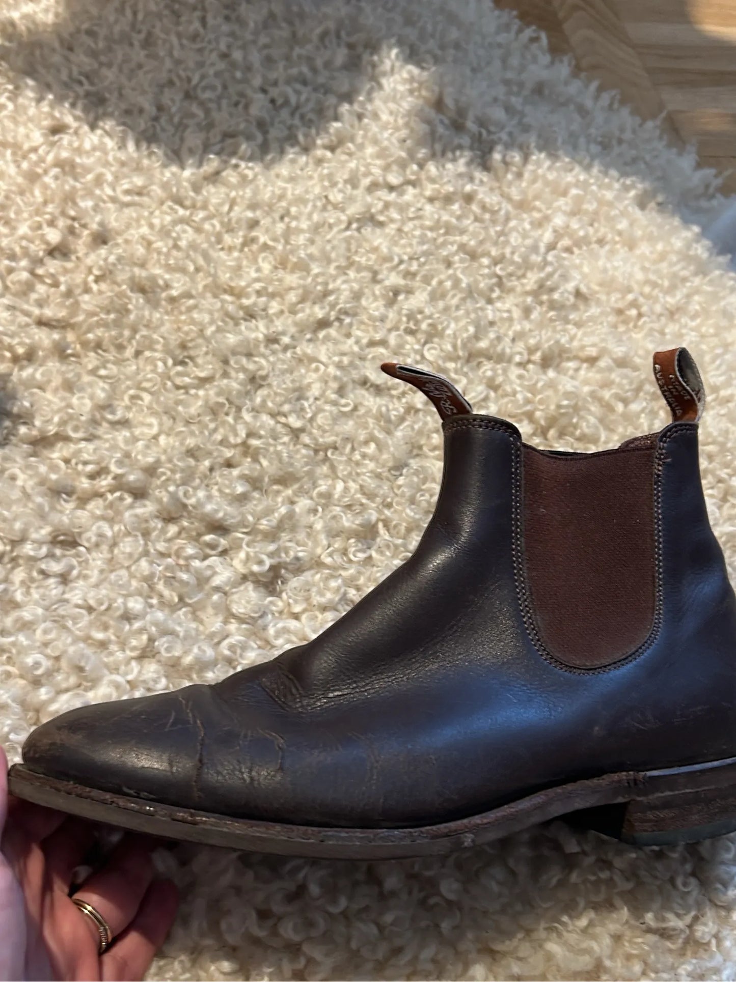 R.M.Williams Adelaide Rubber Sole-skinnboots