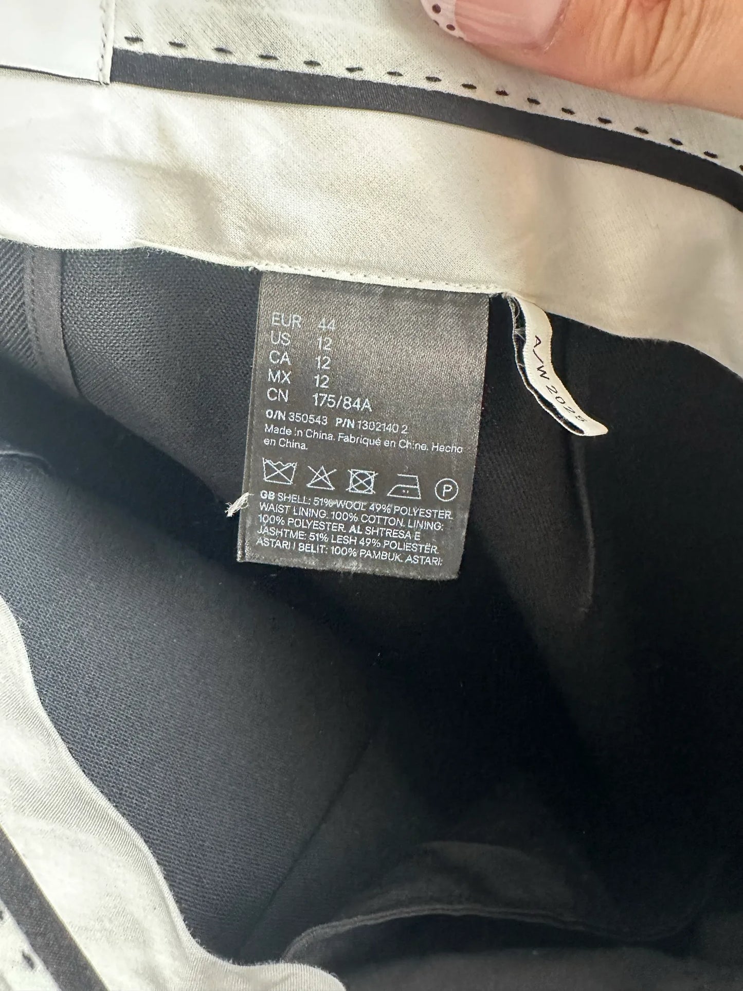 H&M Studio Suit Trousers