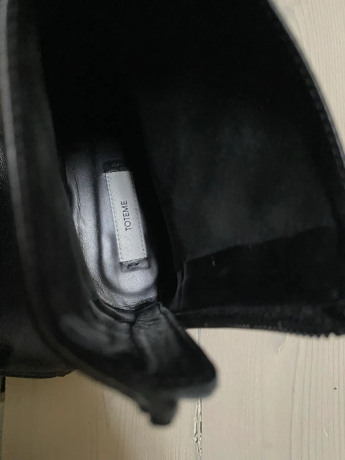 Toteme Contour Nappa Black-skinnboots