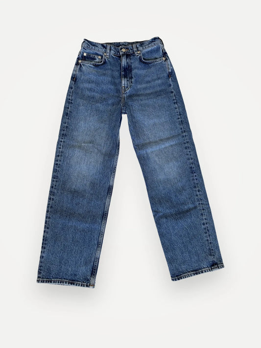Arket Straight Cropped Stretch Jeans