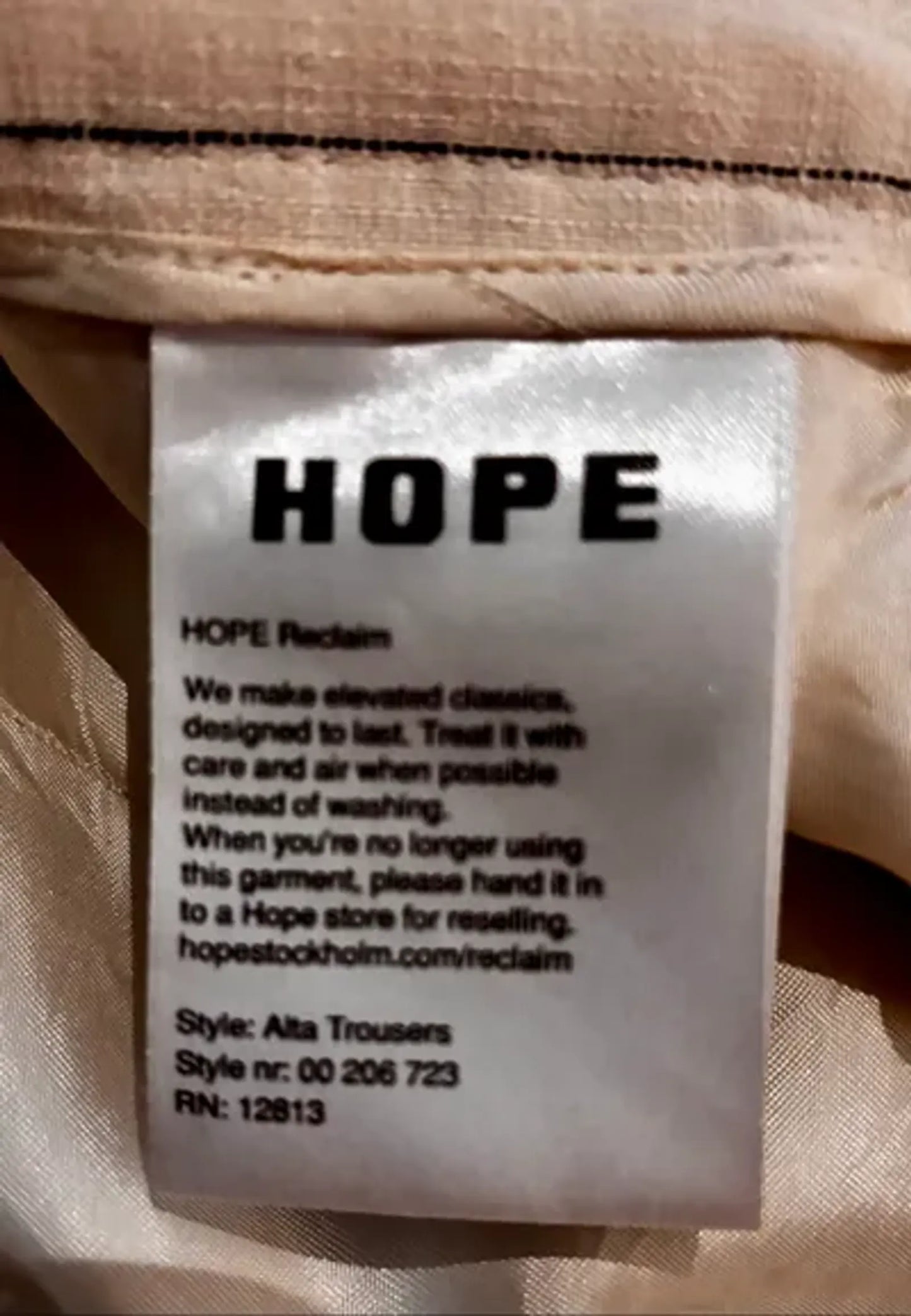 Hope Alta-linnekostymbyxor