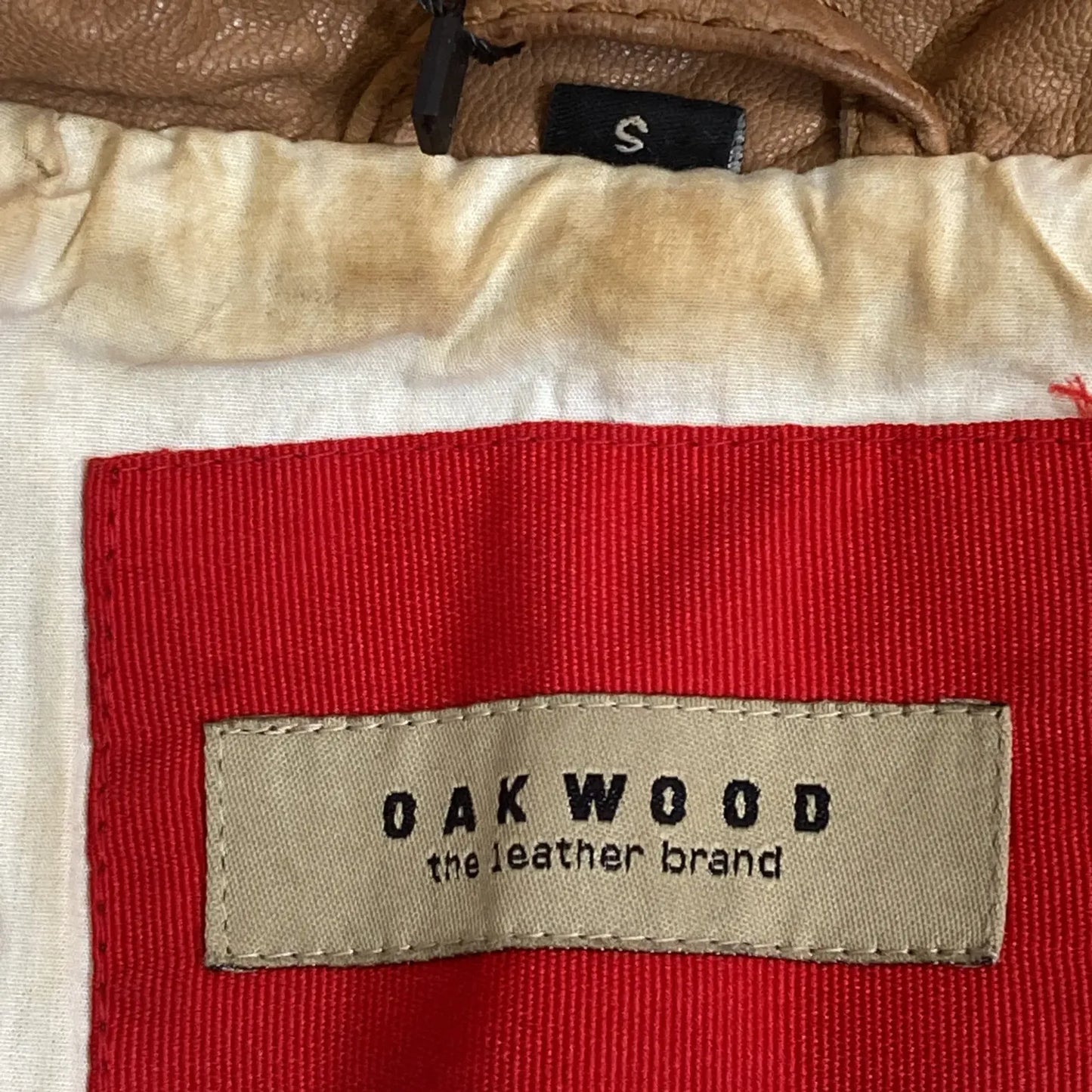 Oakwood-skinnjacka NWOT
