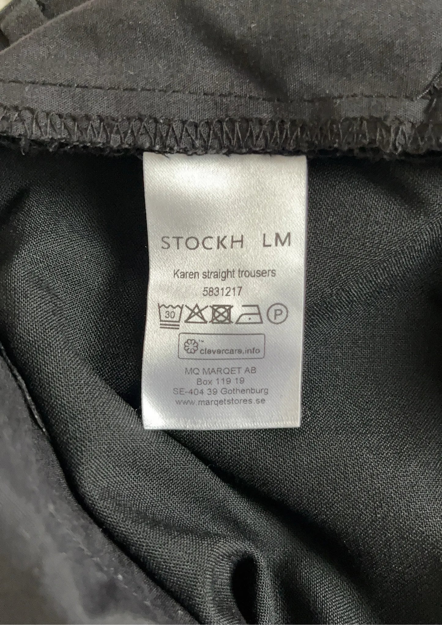 STOCKH LM Karen Straight-ullkostymbyxor