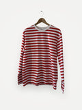 Weekday Moca Stripe Long Sleeve Sweater
