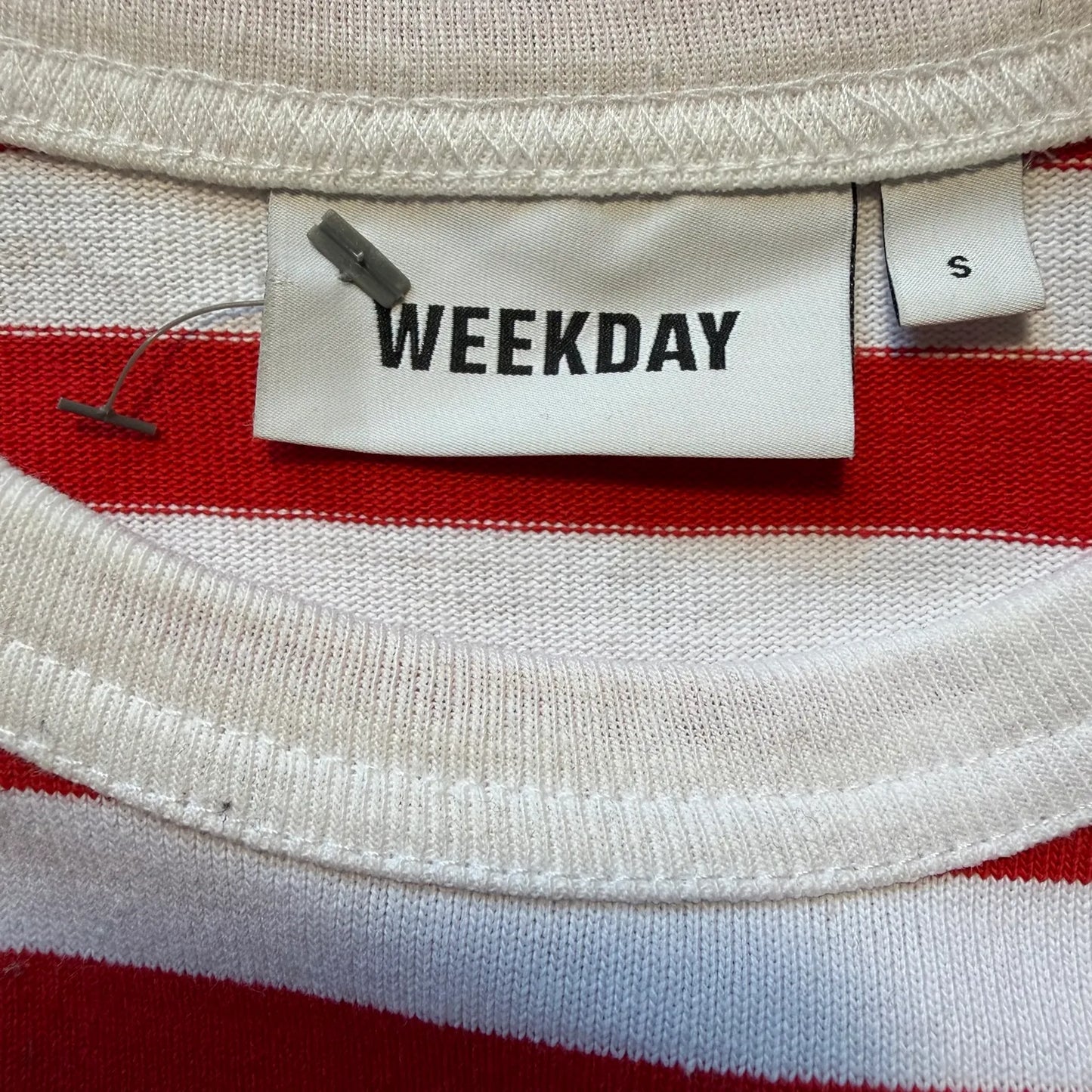 Weekday Moca Stripe Long Sleeve Sweater