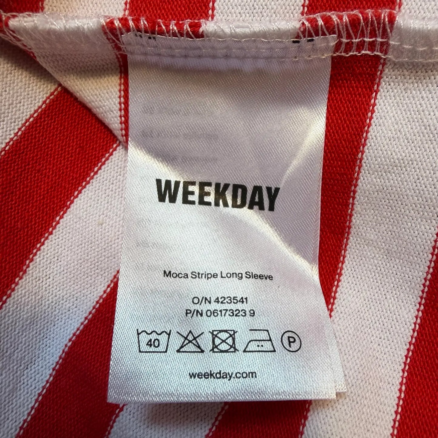Weekday Moca Stripe Long Sleeve Sweater