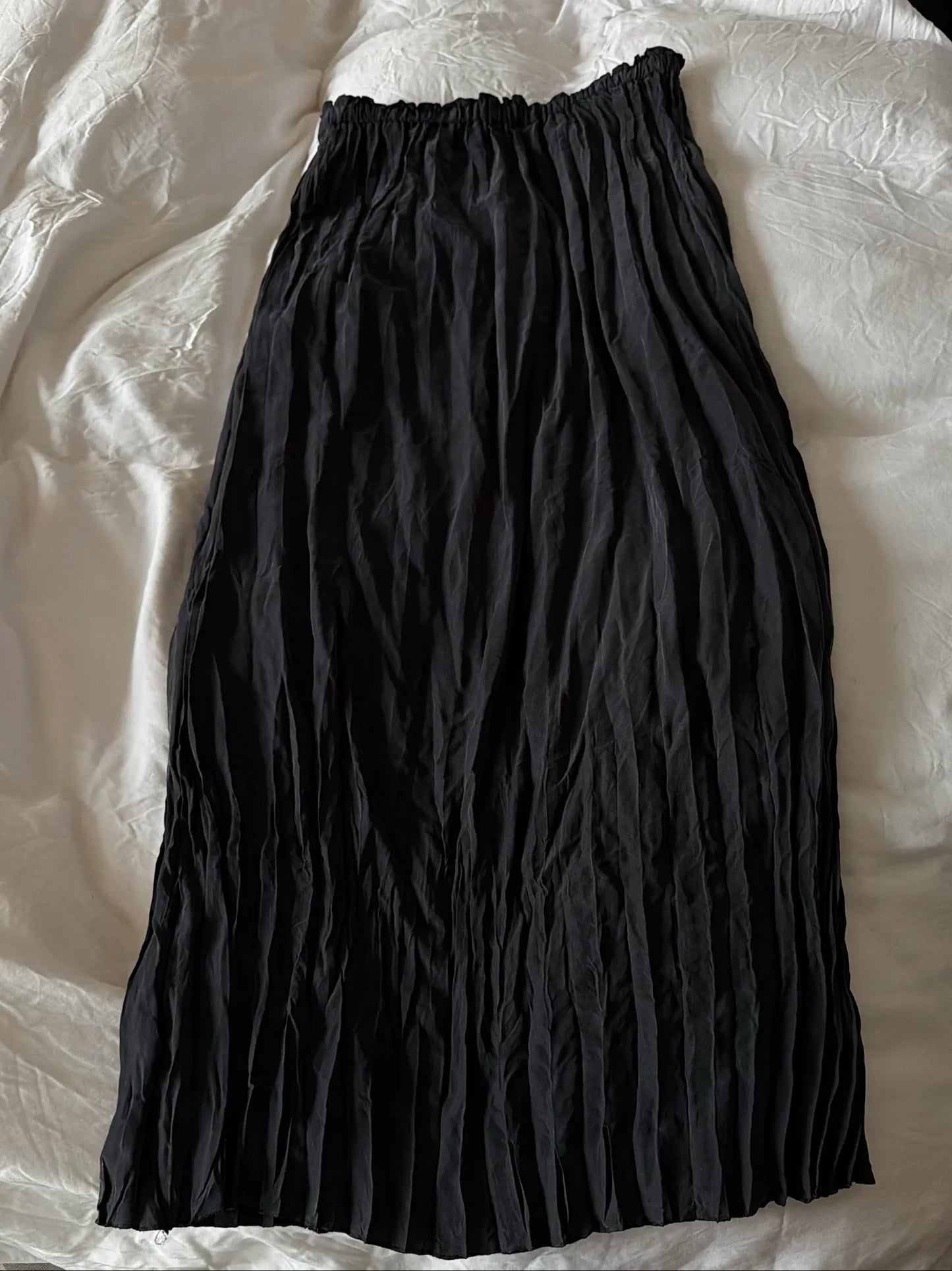 Toteme Crinkled Silk Slip Skirt