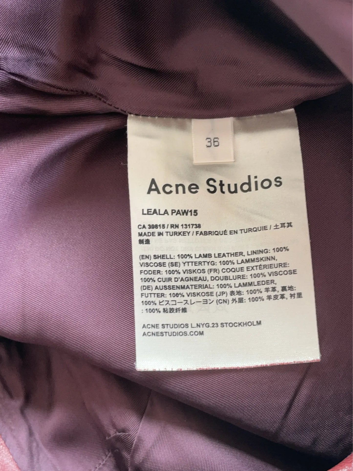 Acne Studios Leala Paw15 Skirt