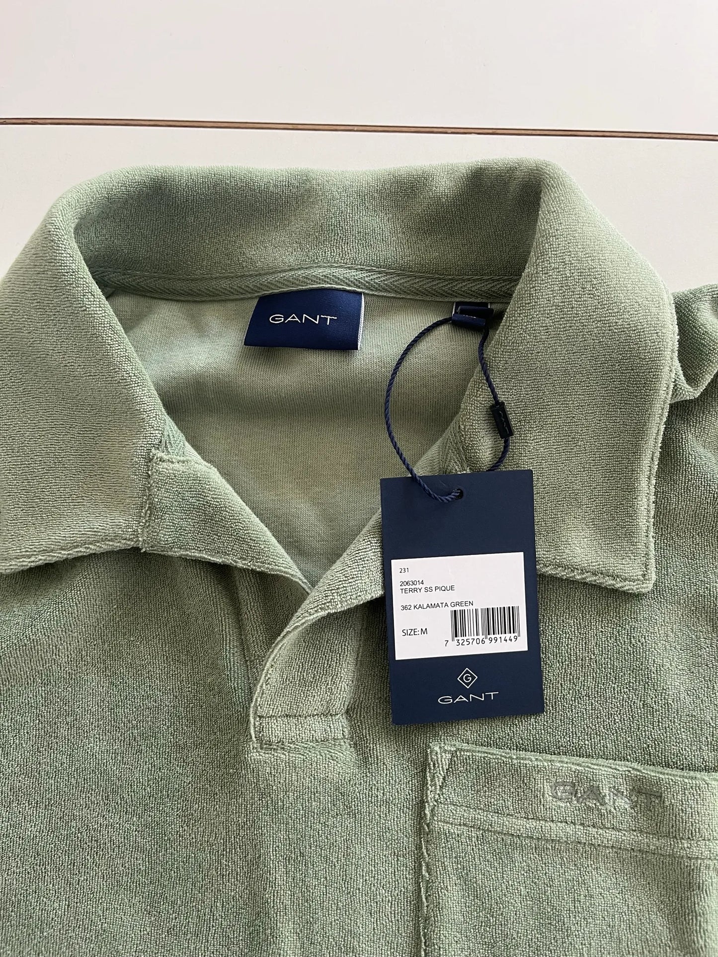 Gant Terry Ss Pique-piké NWT