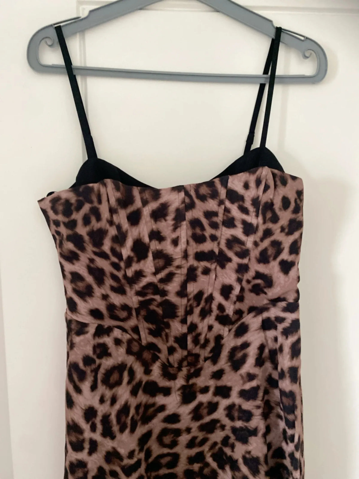Forever New Clearing Leopard Corset Maxi Dress