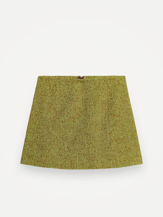 Arket Herringbone Mini Skirt