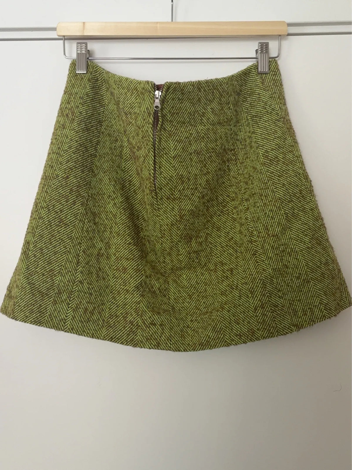 Arket Herringbone Mini Skirt
