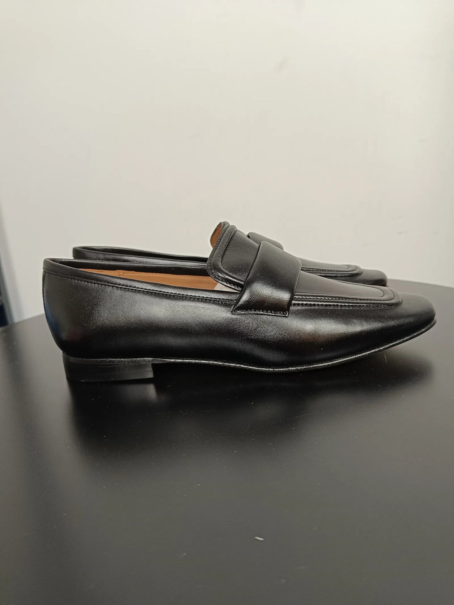 Flattered Vivienne Black Leather Loafers
