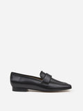 Flattered Vivienne Black Leather-skinnloafers NWOT