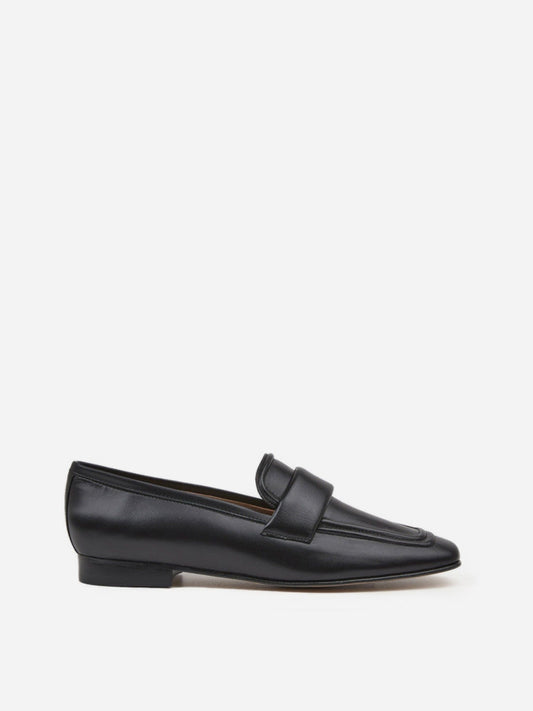 Flattered Vivienne Black Leather-skinnloafers NWOT