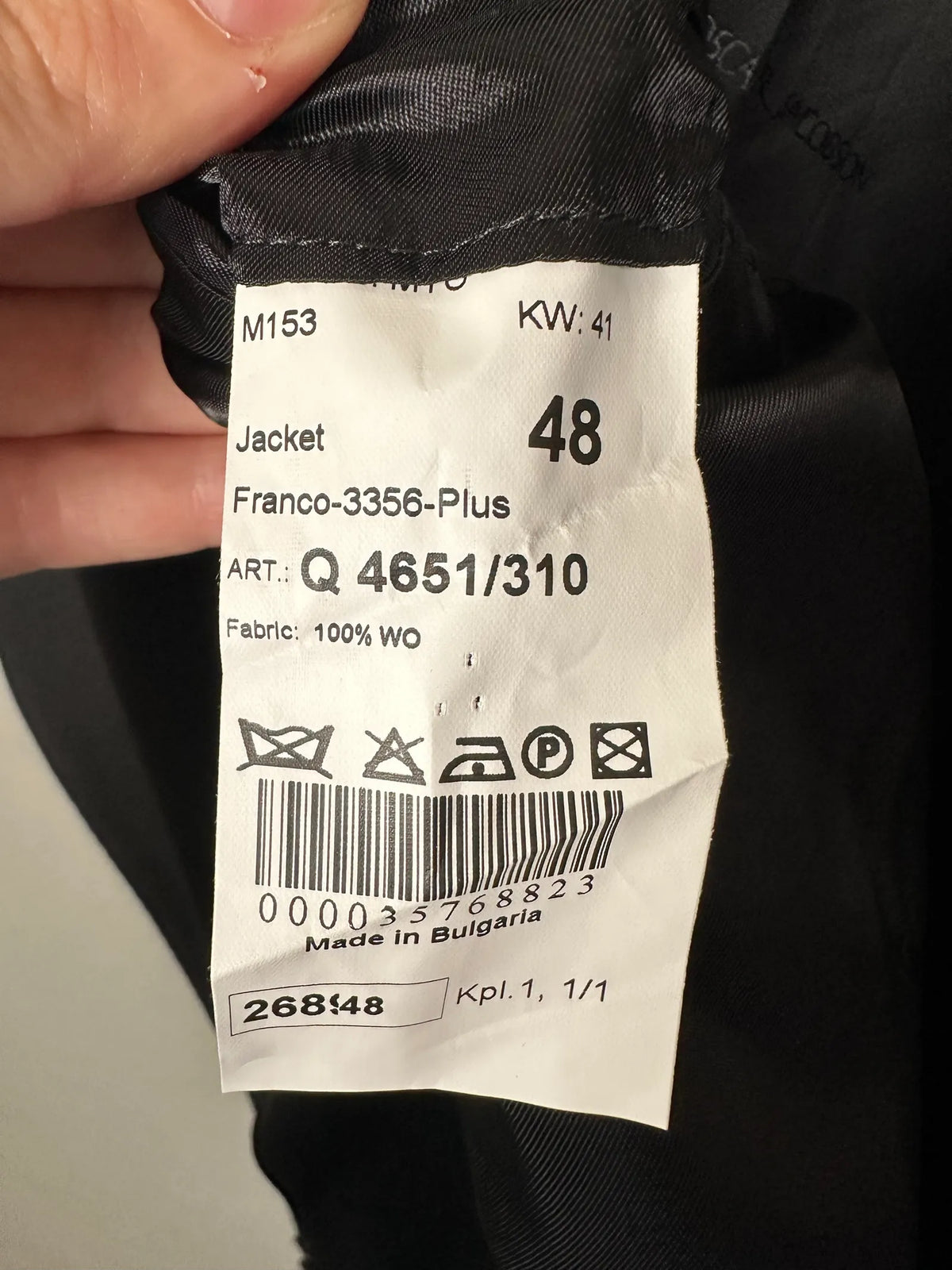 Oscar Jacobson : Cut , Franco-3356-plus-ullkostym