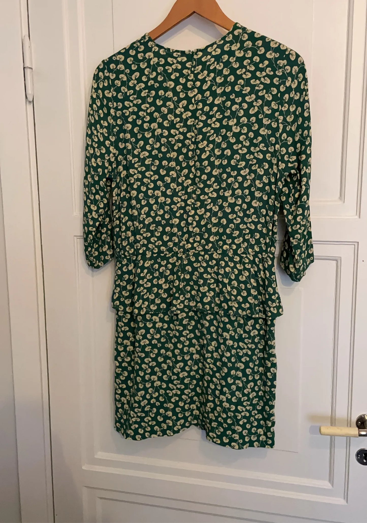 Ganni Dalton Crepe I Verdant Green Dress