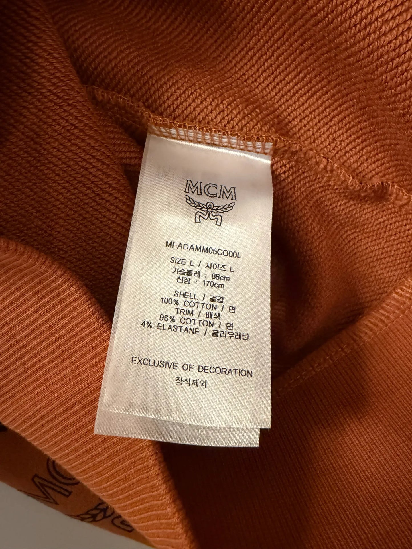 Mcm Maxi Monogram Print In Cognac Sweatshirt