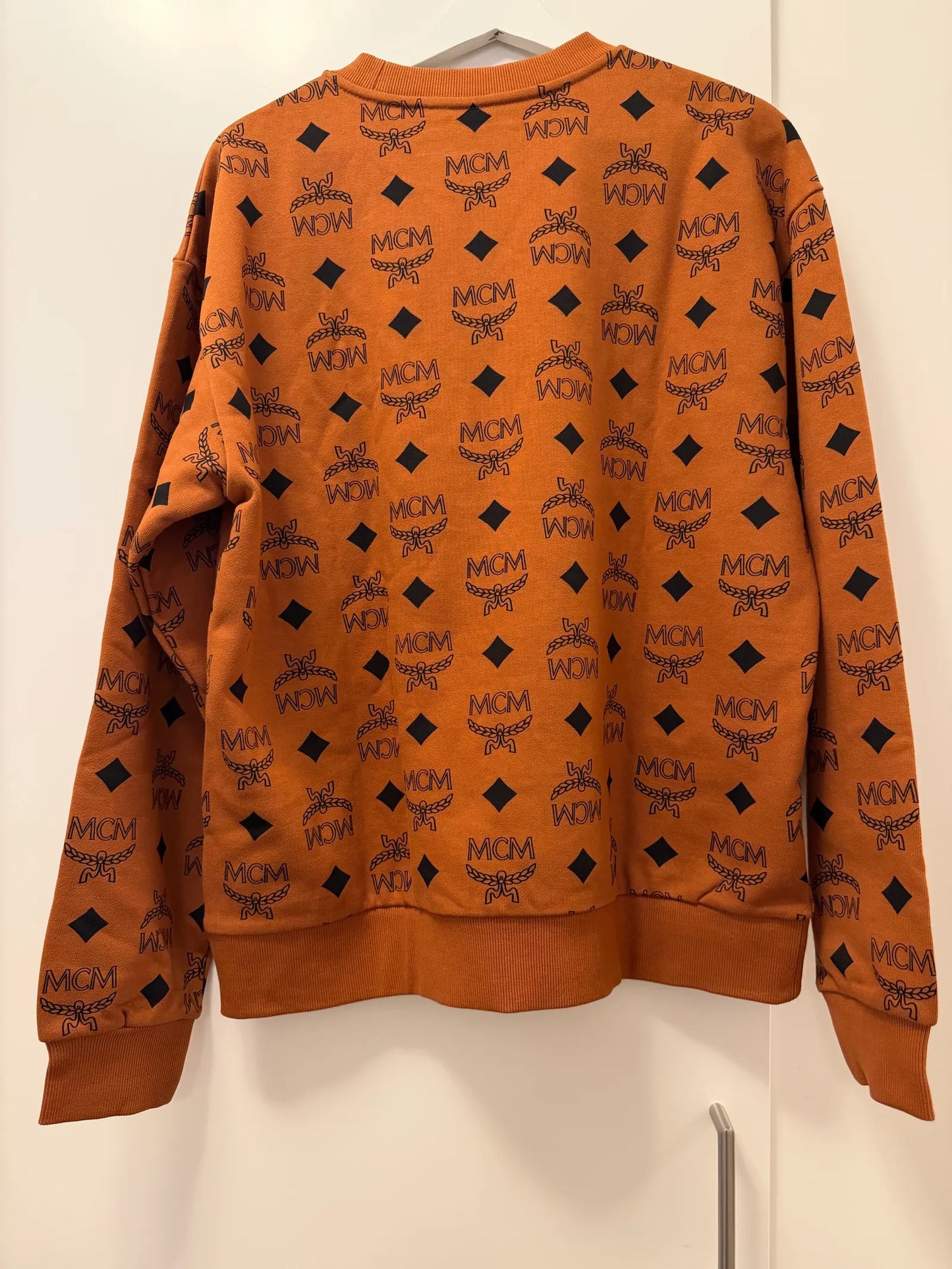 Mcm Maxi Monogram Print In Cognac Sweatshirt