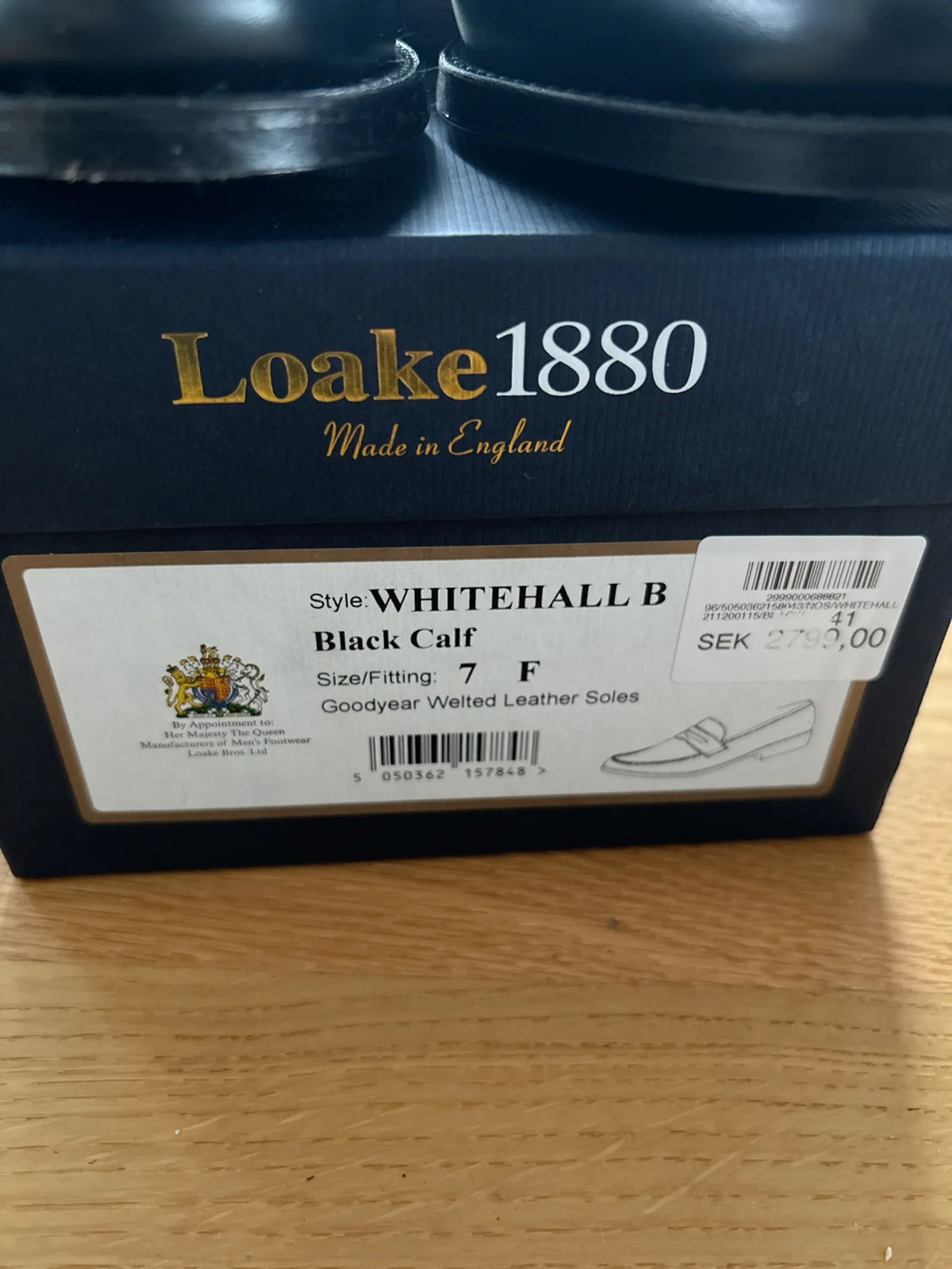 Loake-skinnloafers NWT