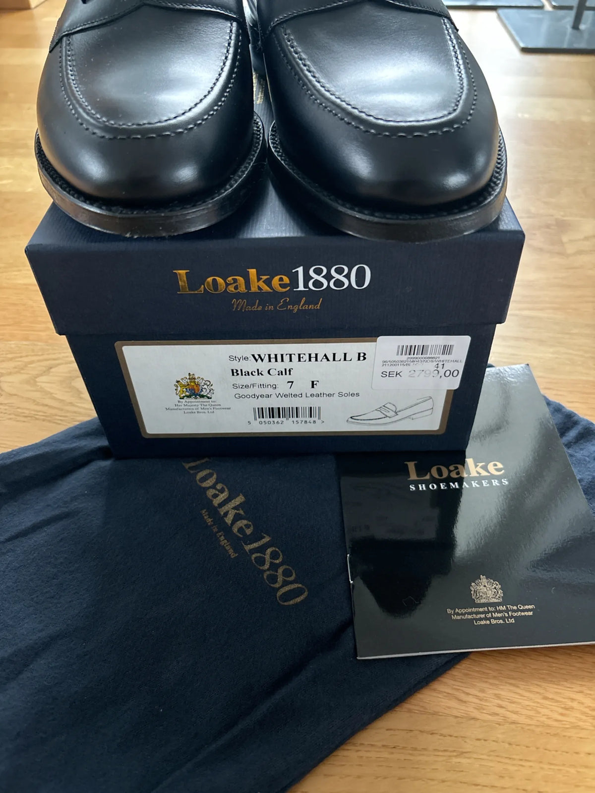 Loake-skinnloafers NWT