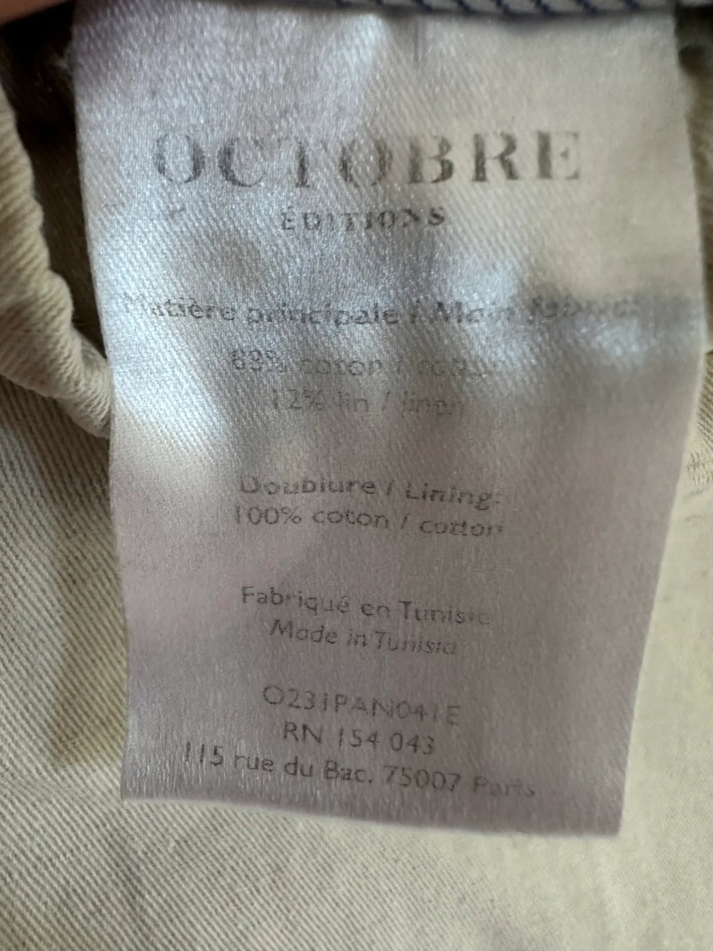 Octobre Editions Trousers