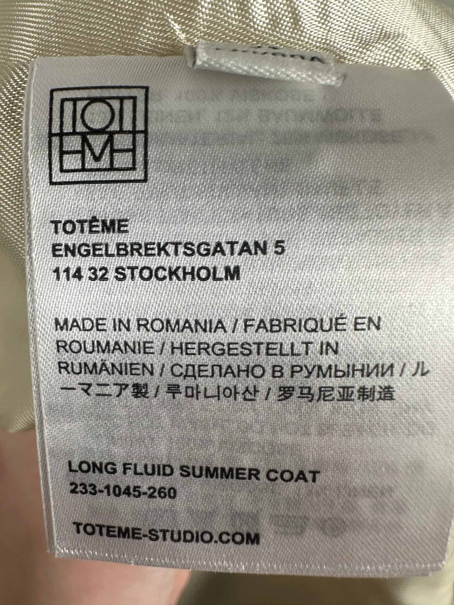 Toteme Fluid Trench Coat-trenchcoat