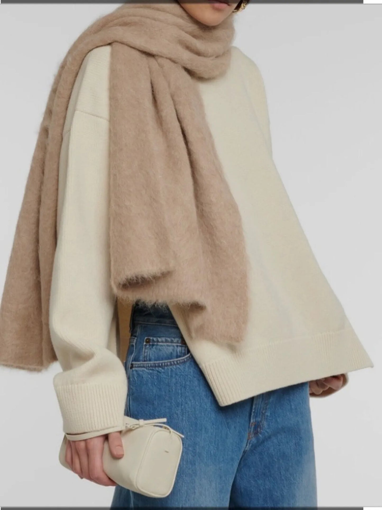 Toteme Alpaca Knit-ullsjal NWOT