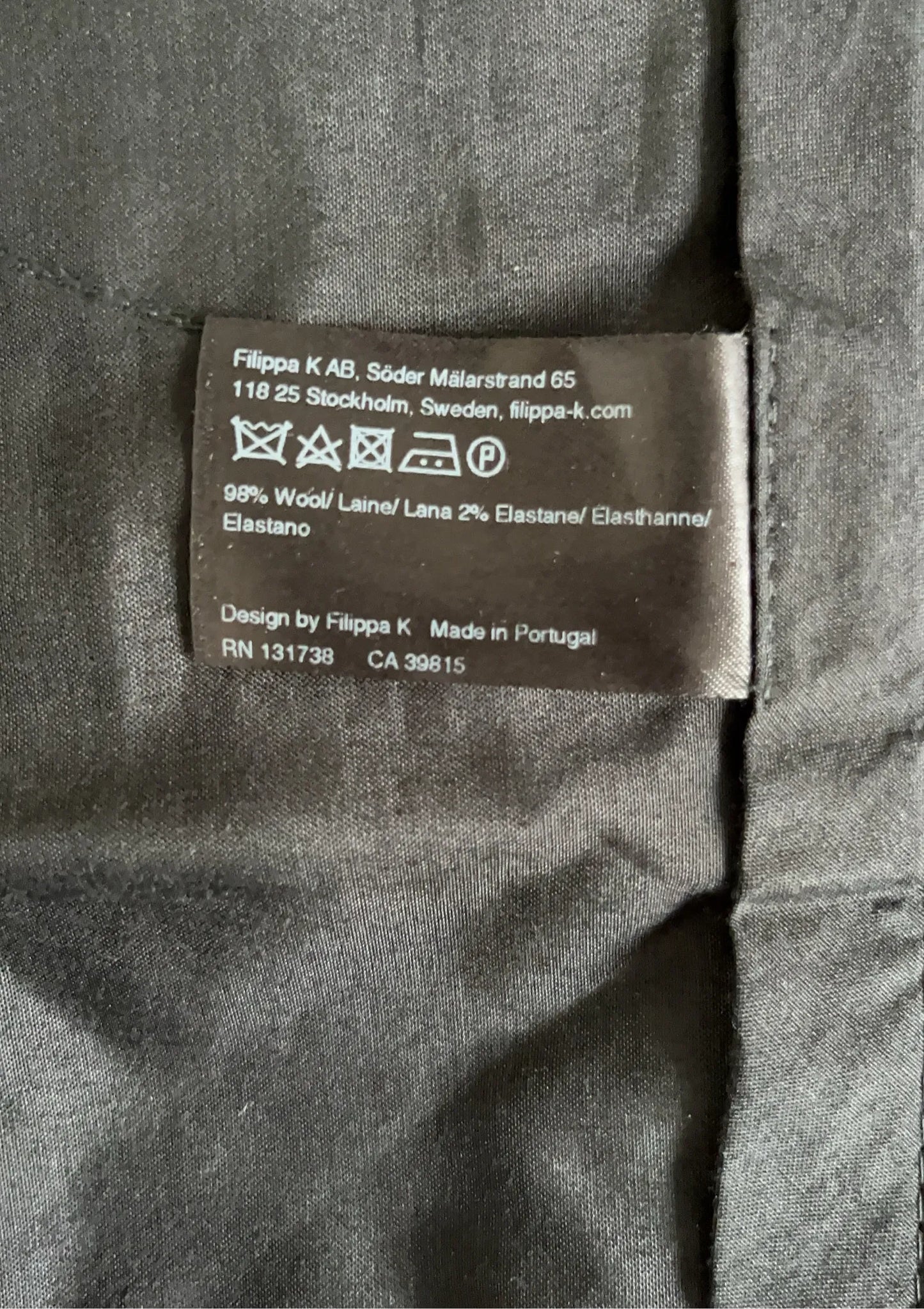 Filippa K-ullkostymbyxor