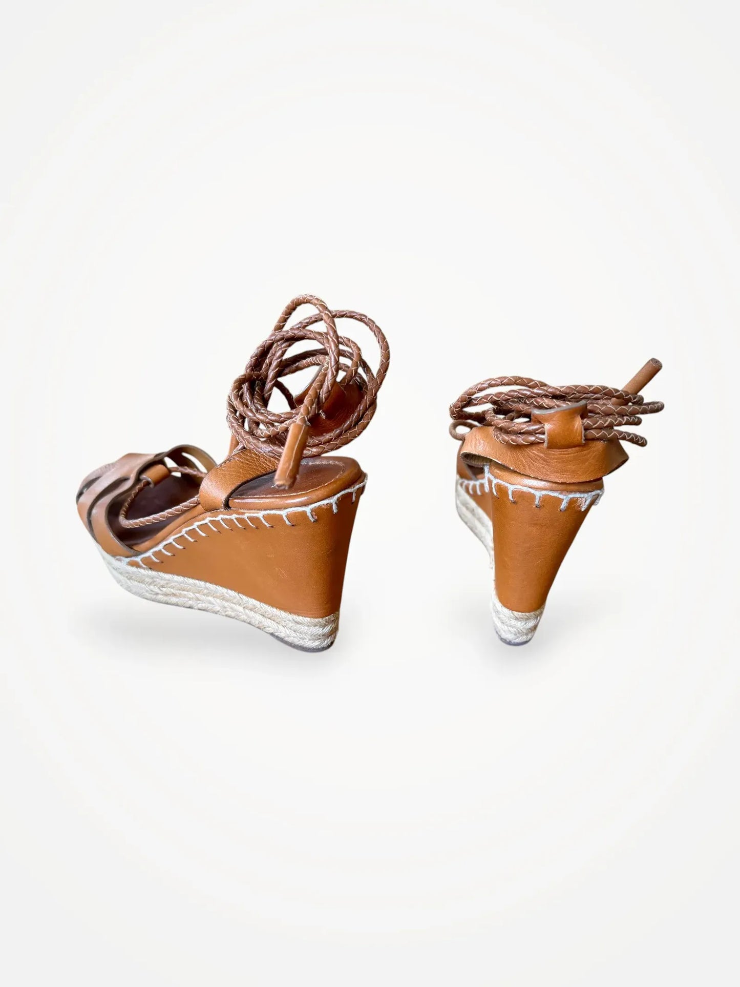 Ralph Lauren-skinnsandaler